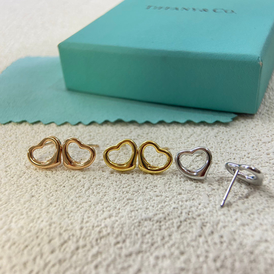 heart Stud Earrings for women - product detail view