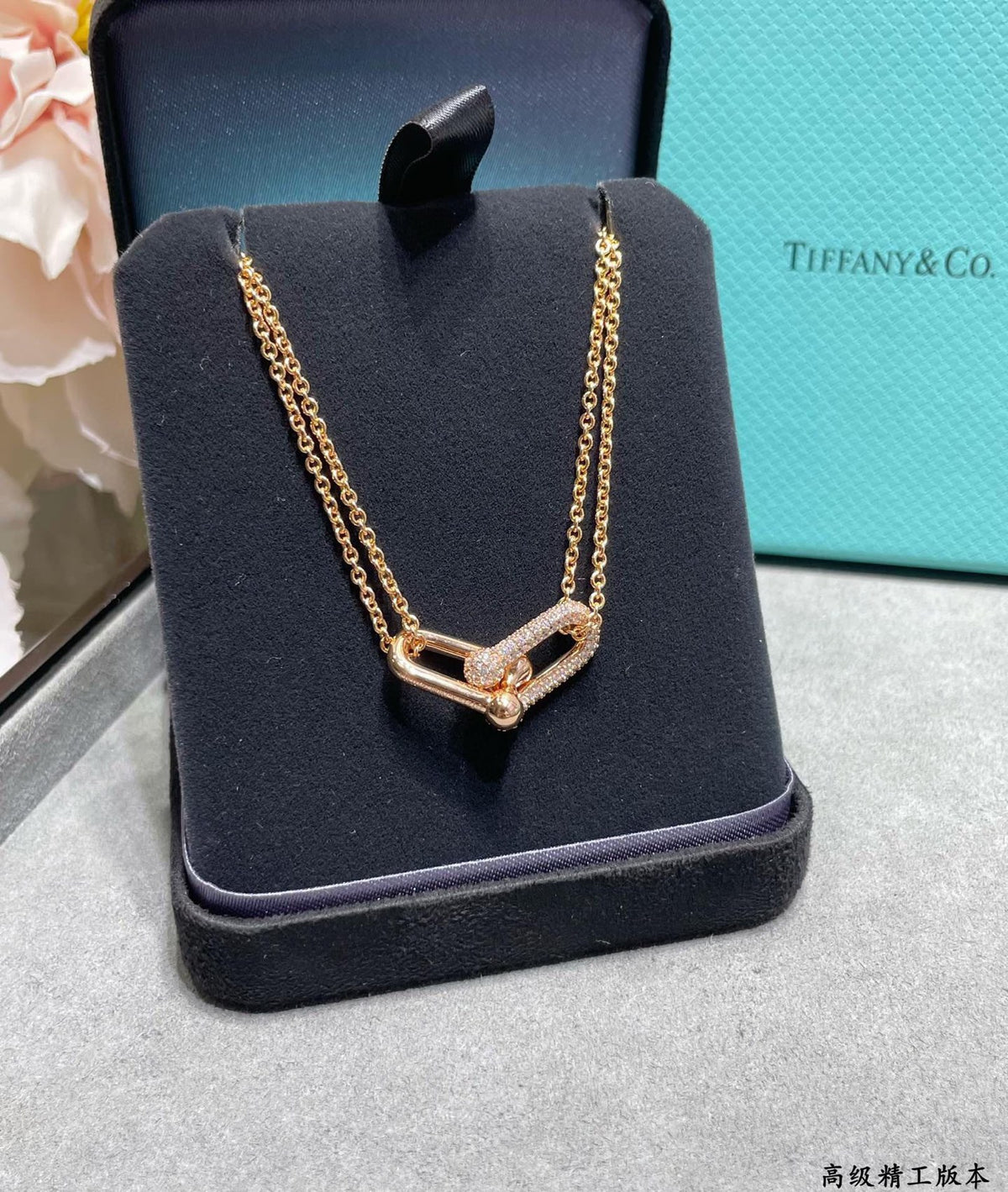 crystal chain Necklace for women - alternate angle view 4