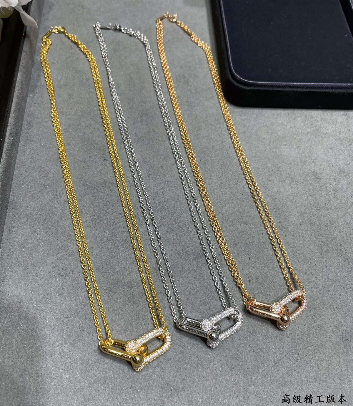 crystal chain Necklace for women - alternate angle view 5