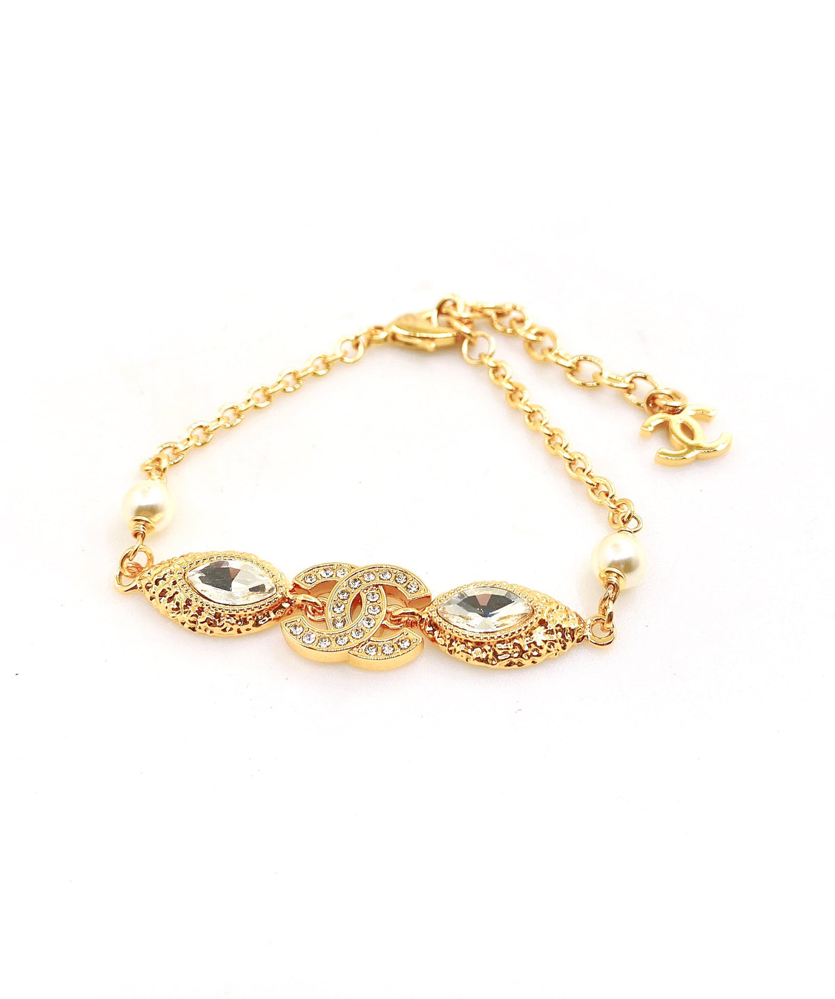 gold brass Bracelet for women - product detail view
