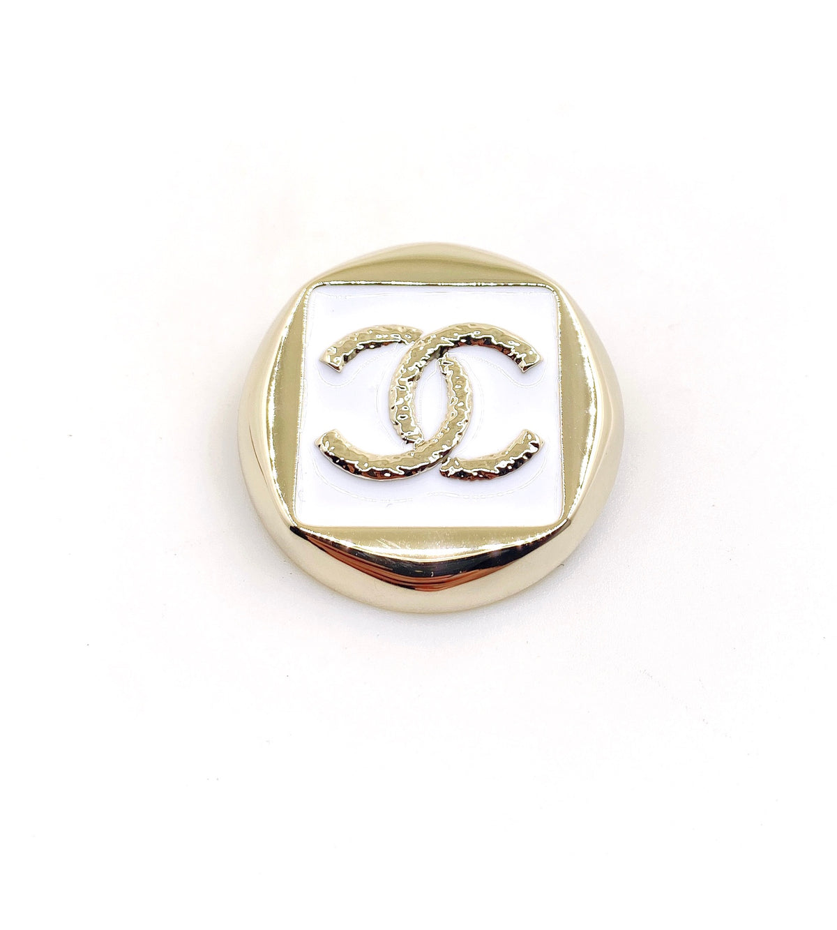 white brass Brooch for women - product detail view