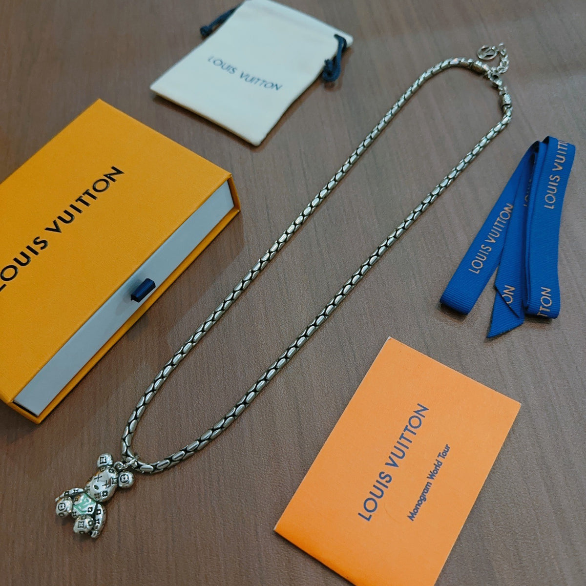 antique chain Necklace for men - product detail view