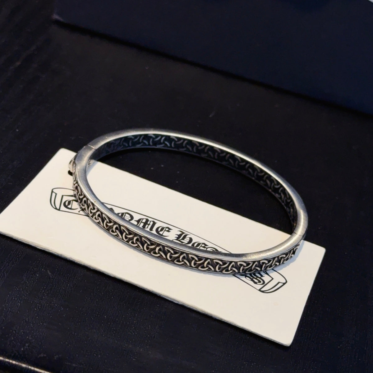antique cross Bangle for women - alternate angle view 2