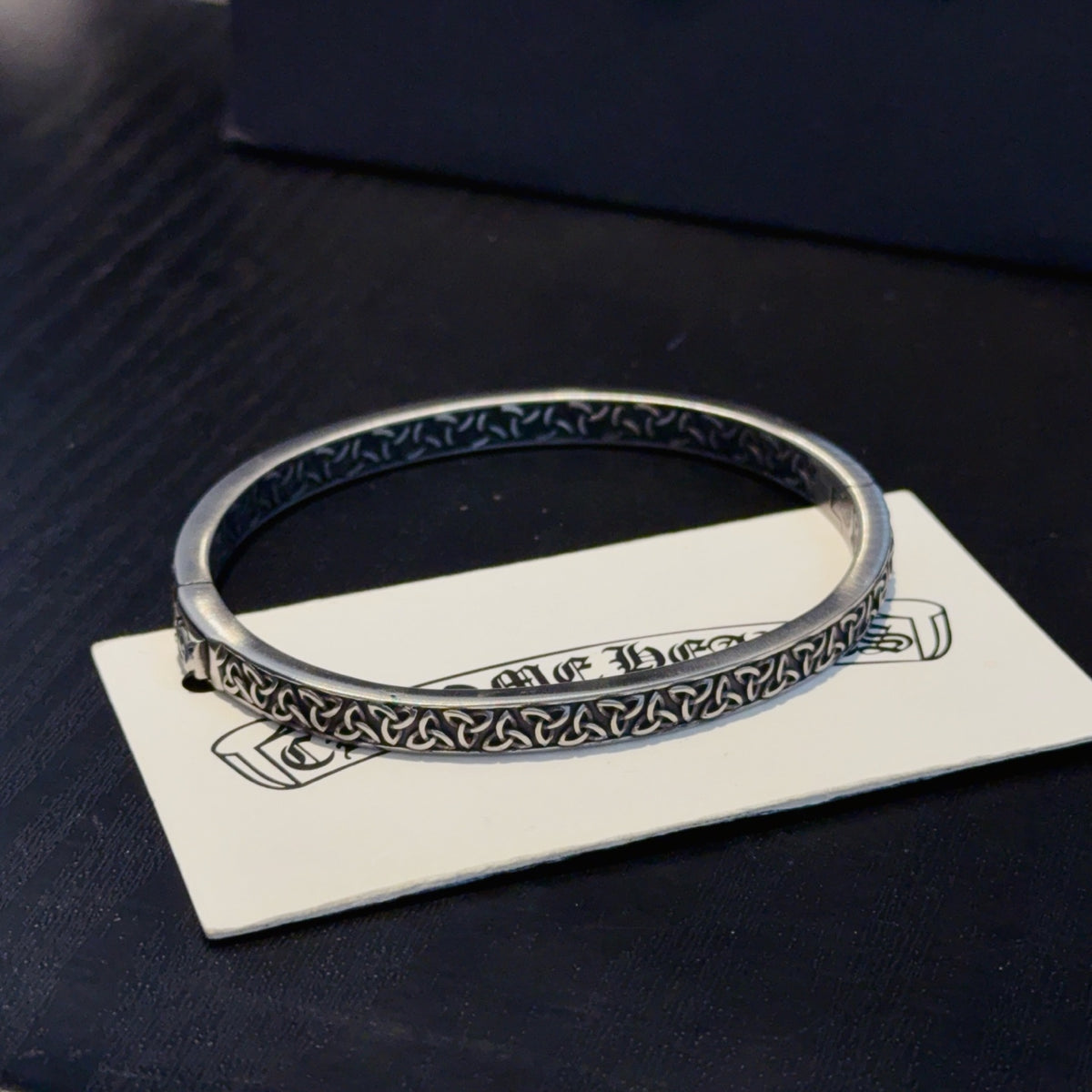 antique cross Bangle for women - product detail view