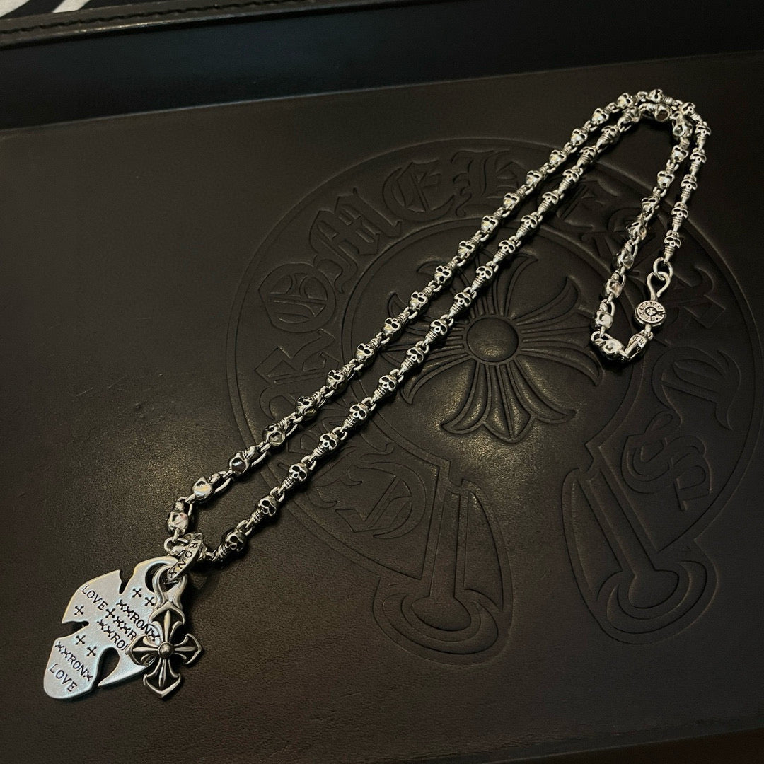 antique cross Pendant for men - alternate angle view 4
