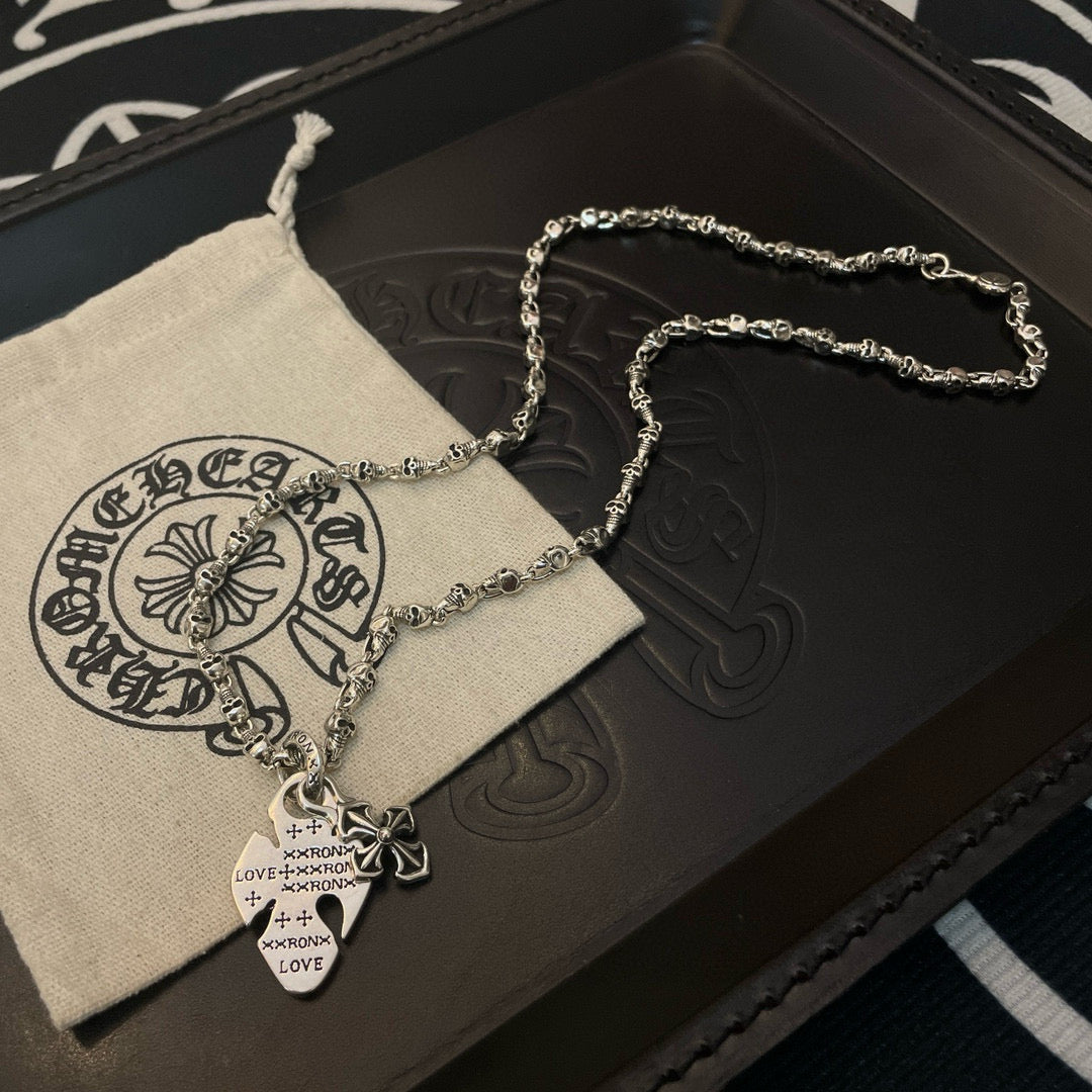 antique cross Pendant for men - alternate angle view 8