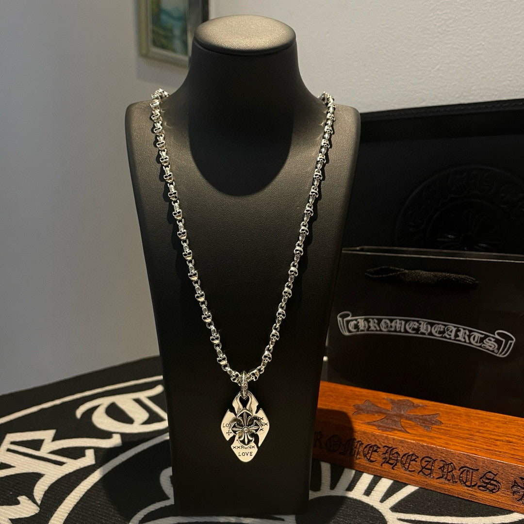 antique cross Pendant for men - product detail view