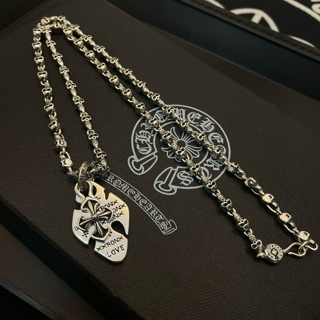 antique cross Pendant for men - alternate angle view 5