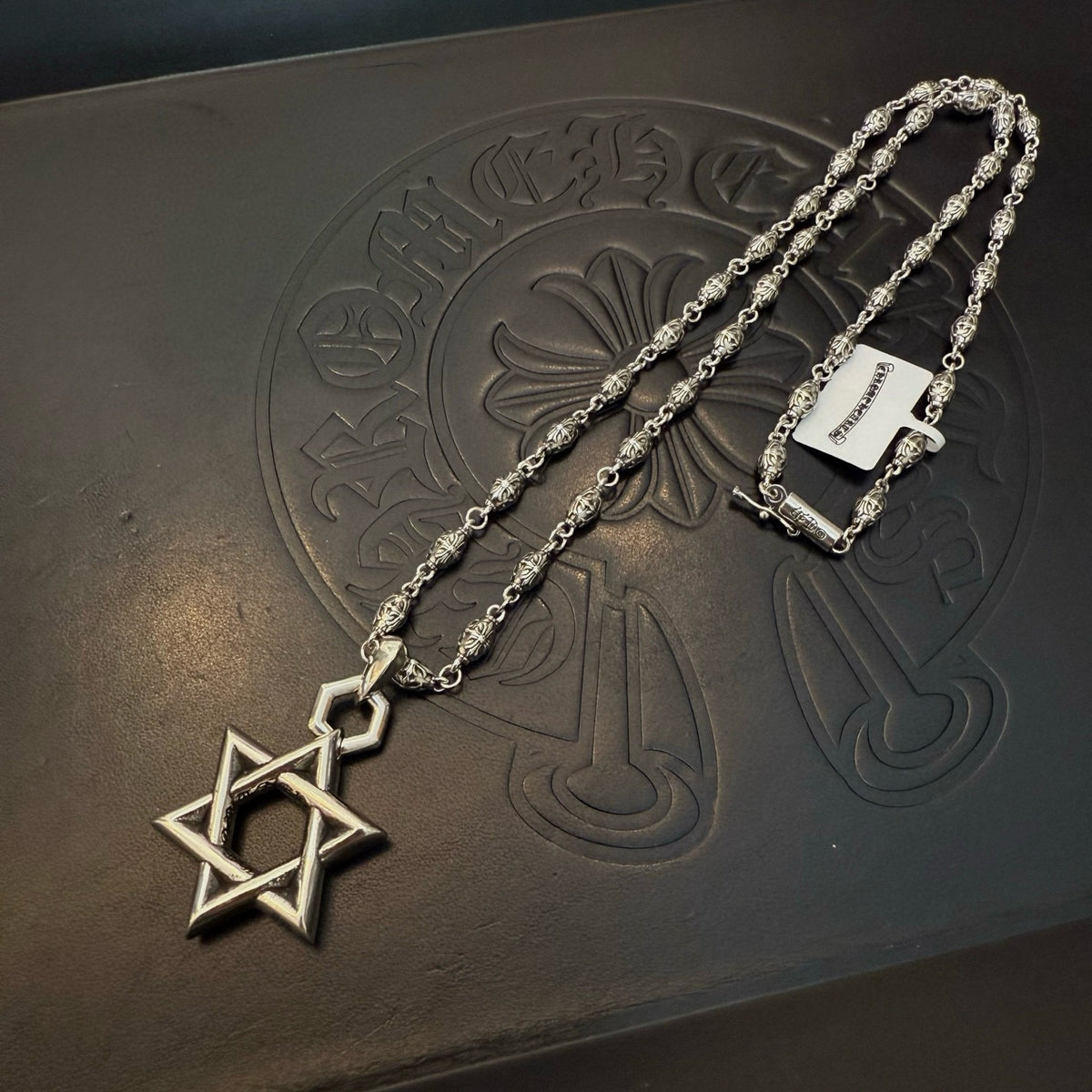 antique cross Pendant for men - alternate angle view 7