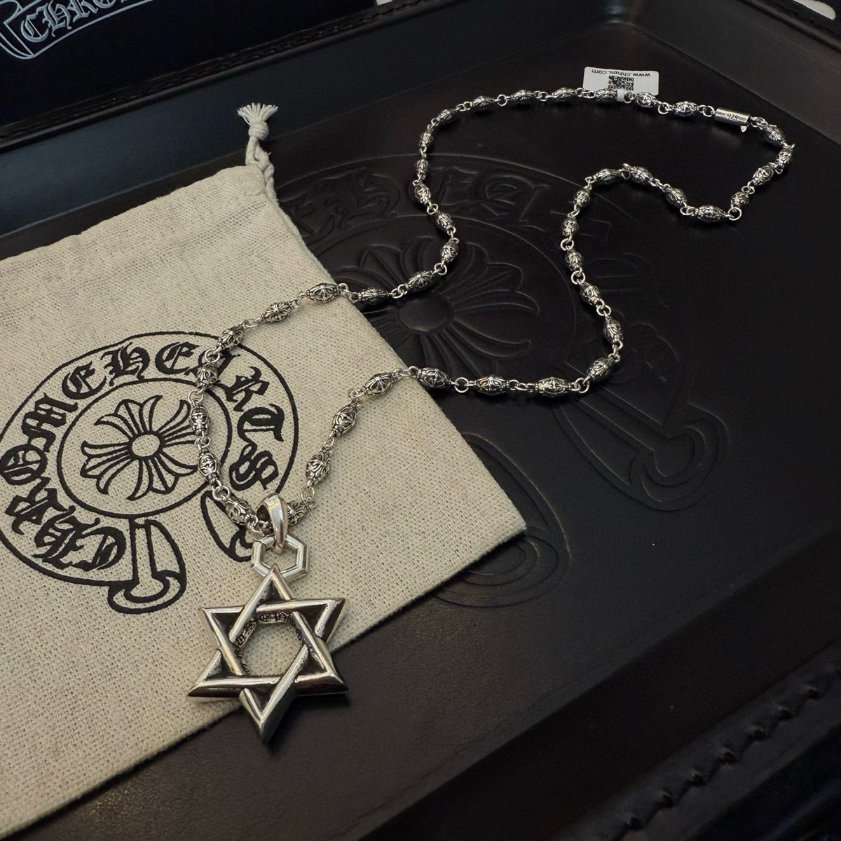 antique cross Pendant for men - alternate angle view 6