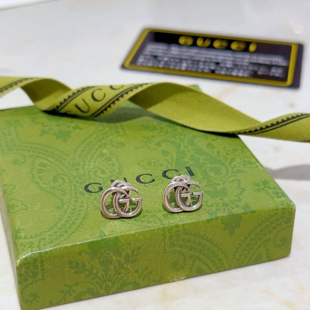 antique vintage Stud Earrings for women - alternate angle view 3