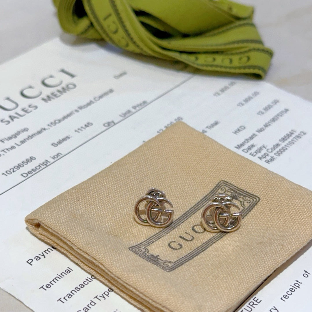 antique vintage Stud Earrings for women - alternate angle view 5
