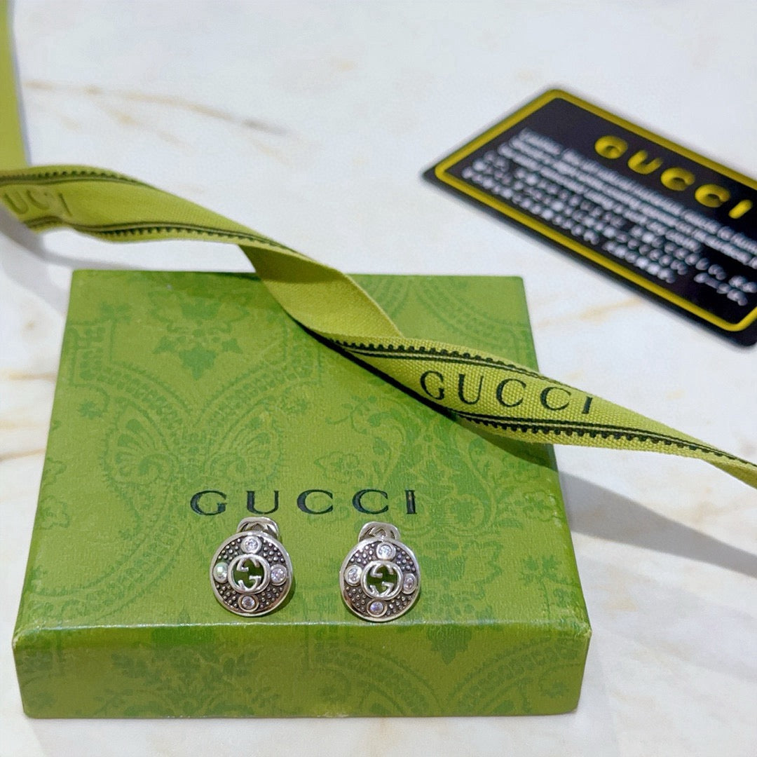 antique vintage Stud Earrings for women - alternate angle view 5