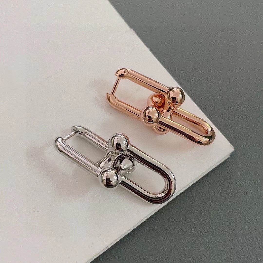 rose gold rose Stud Earrings for women - alternate angle view 9