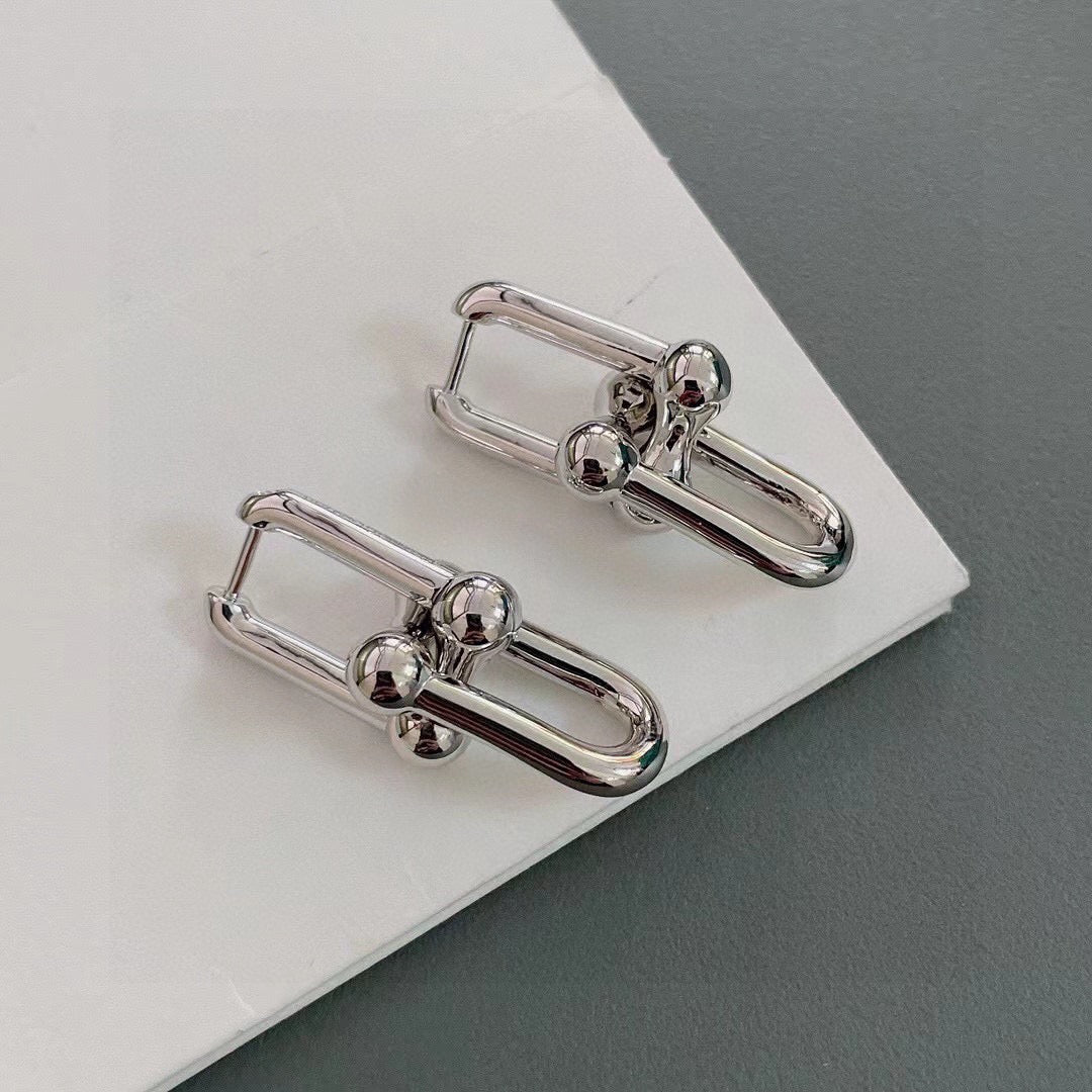 rose gold rose Stud Earrings for women - alternate angle view 5