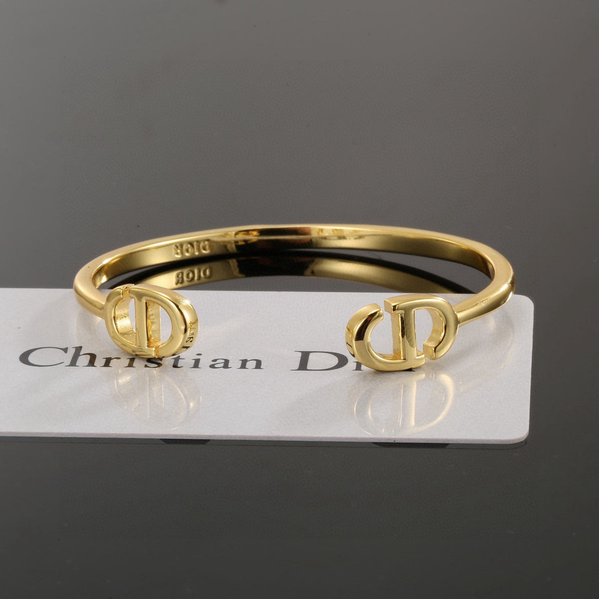 white gold Bangle for women - alternate angle view 3