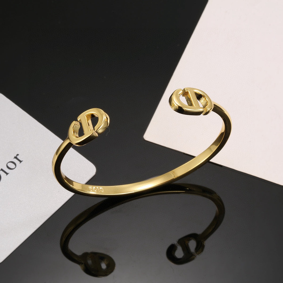white gold Bangle for women - alternate angle view 4