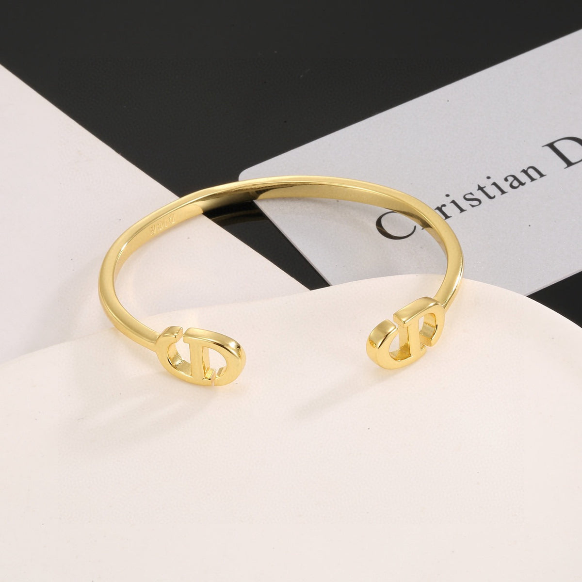 white gold Bangle for women - alternate angle view 2