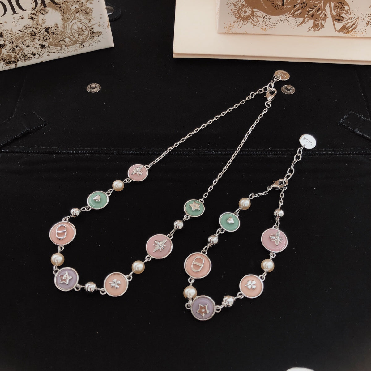 pink brass Bracelet for women - alternate angle view 3