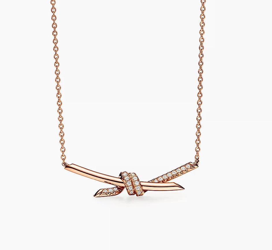 rose gold crystal rose Jewelry Set for women - alternate angle view 2
