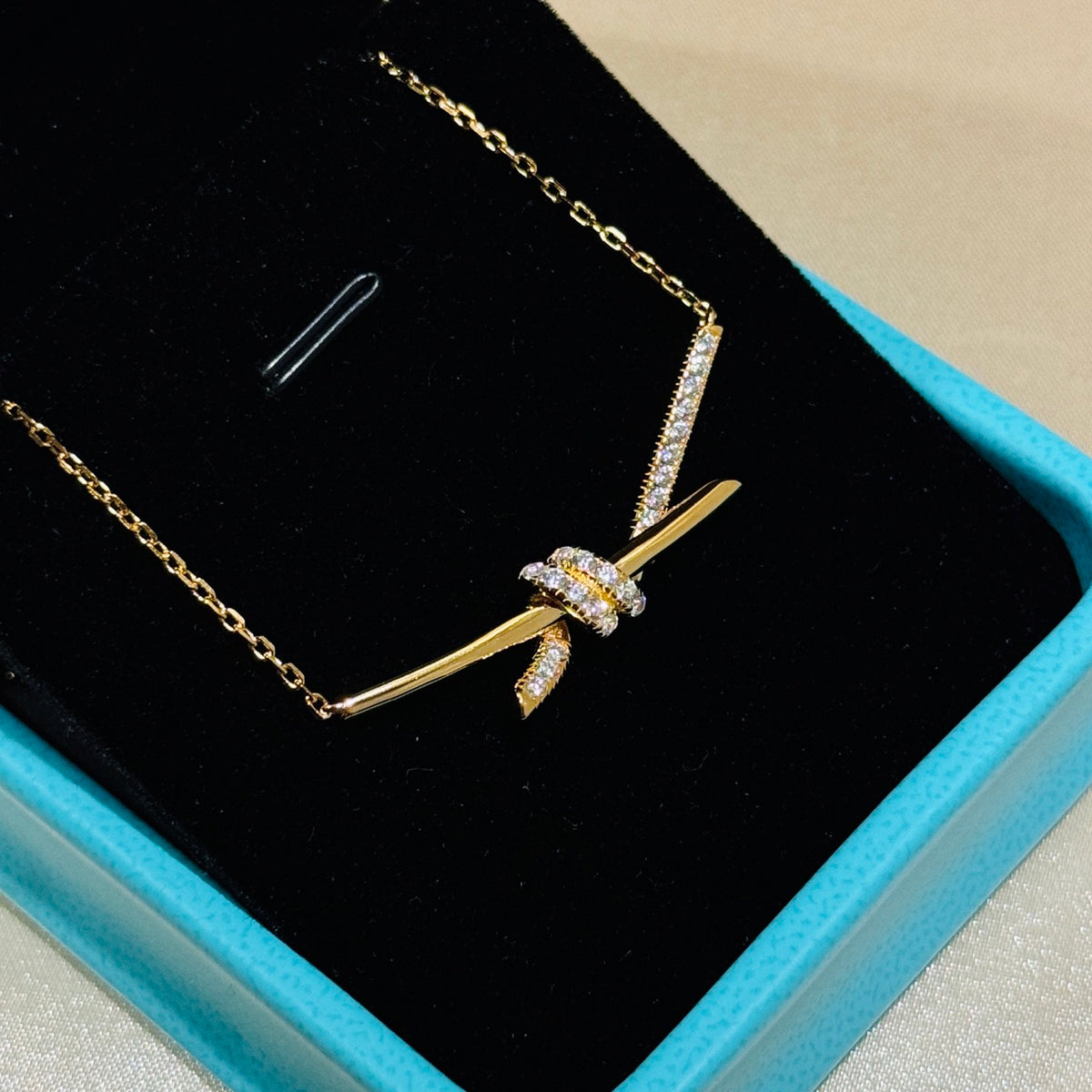 rose gold crystal rose Jewelry Set for women - alternate angle view 9