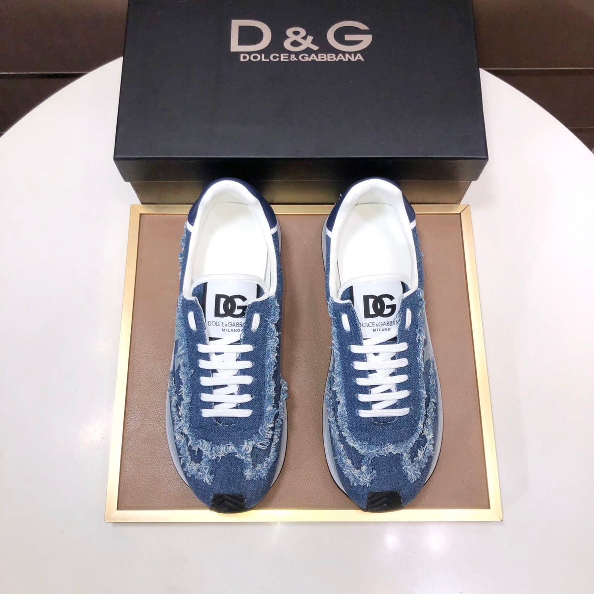 Dolce & Gabbana DG Low-Top Sneakers in Calfskin