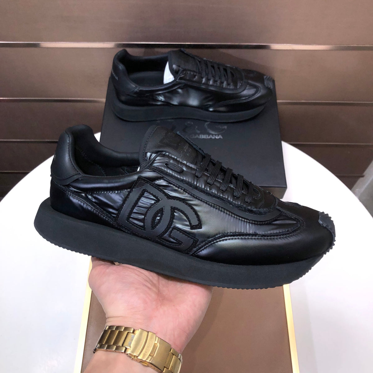 Dolce & Gabbana DG Low-Top Sneakers in Calfskin