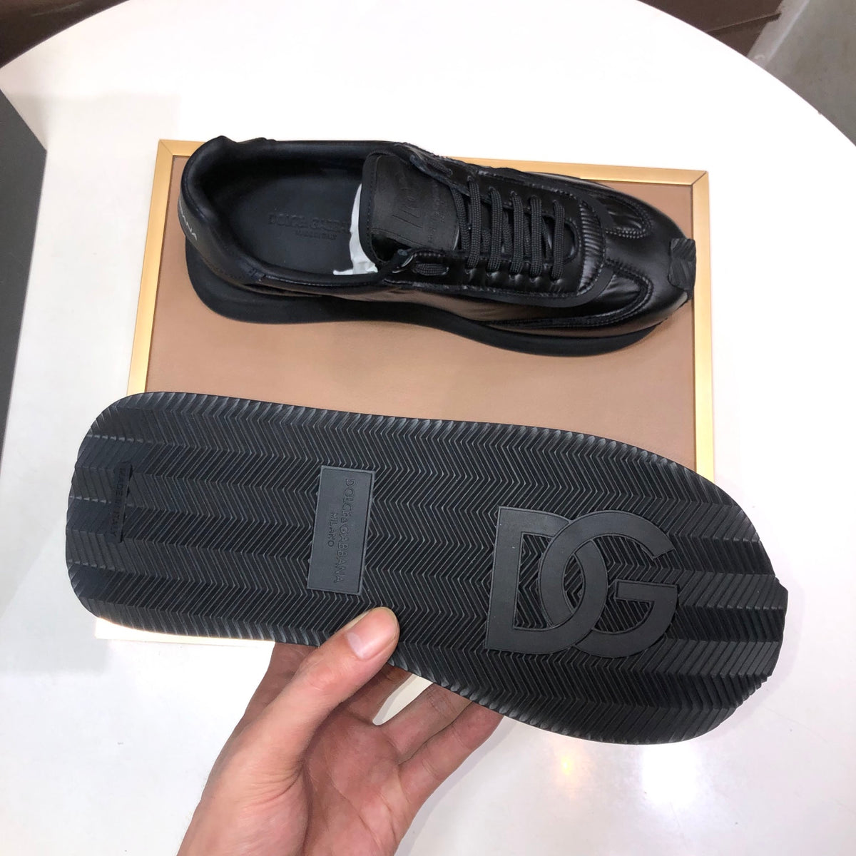 Dolce & Gabbana DG Low-Top Sneakers in Calfskin