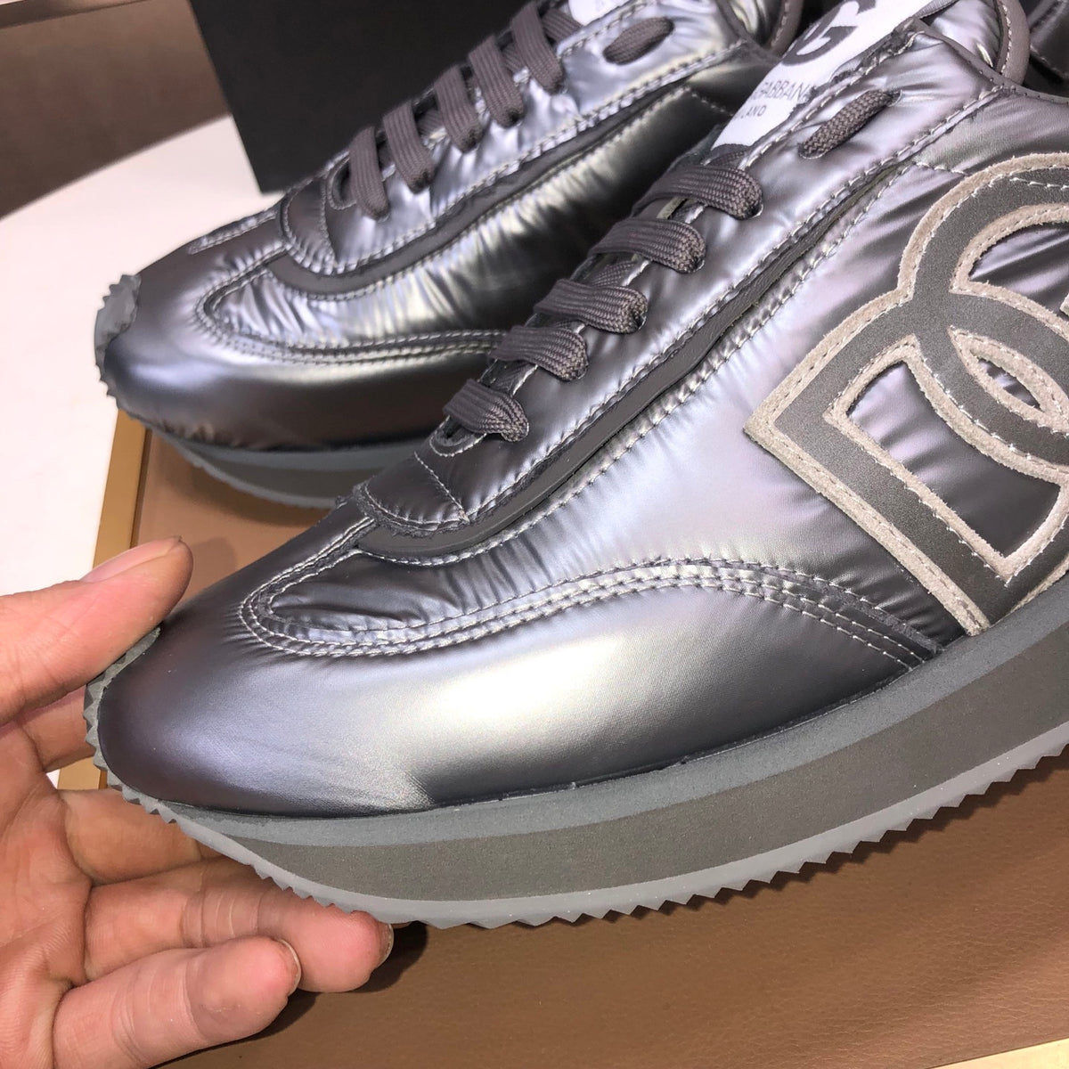 Dolce & Gabbana DG Low-Top Sneakers in Calfskin