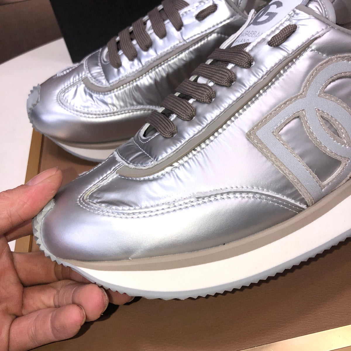 Dolce & Gabbana DG Low-Top Sneakers in Calfskin