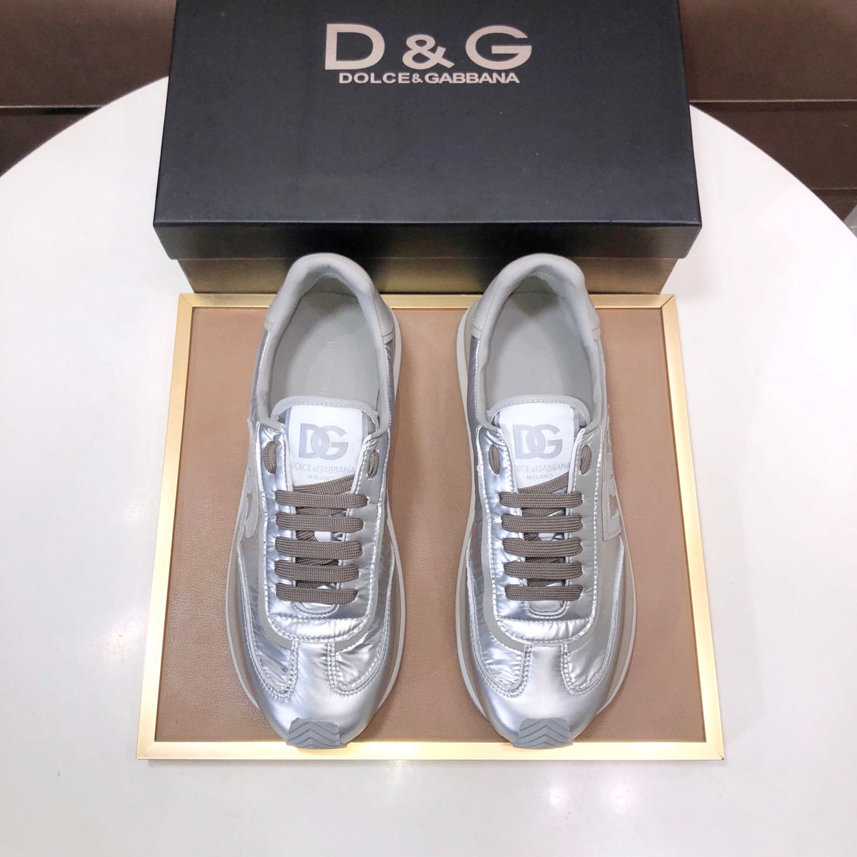 Dolce & Gabbana DG Low-Top Sneakers in Calfskin