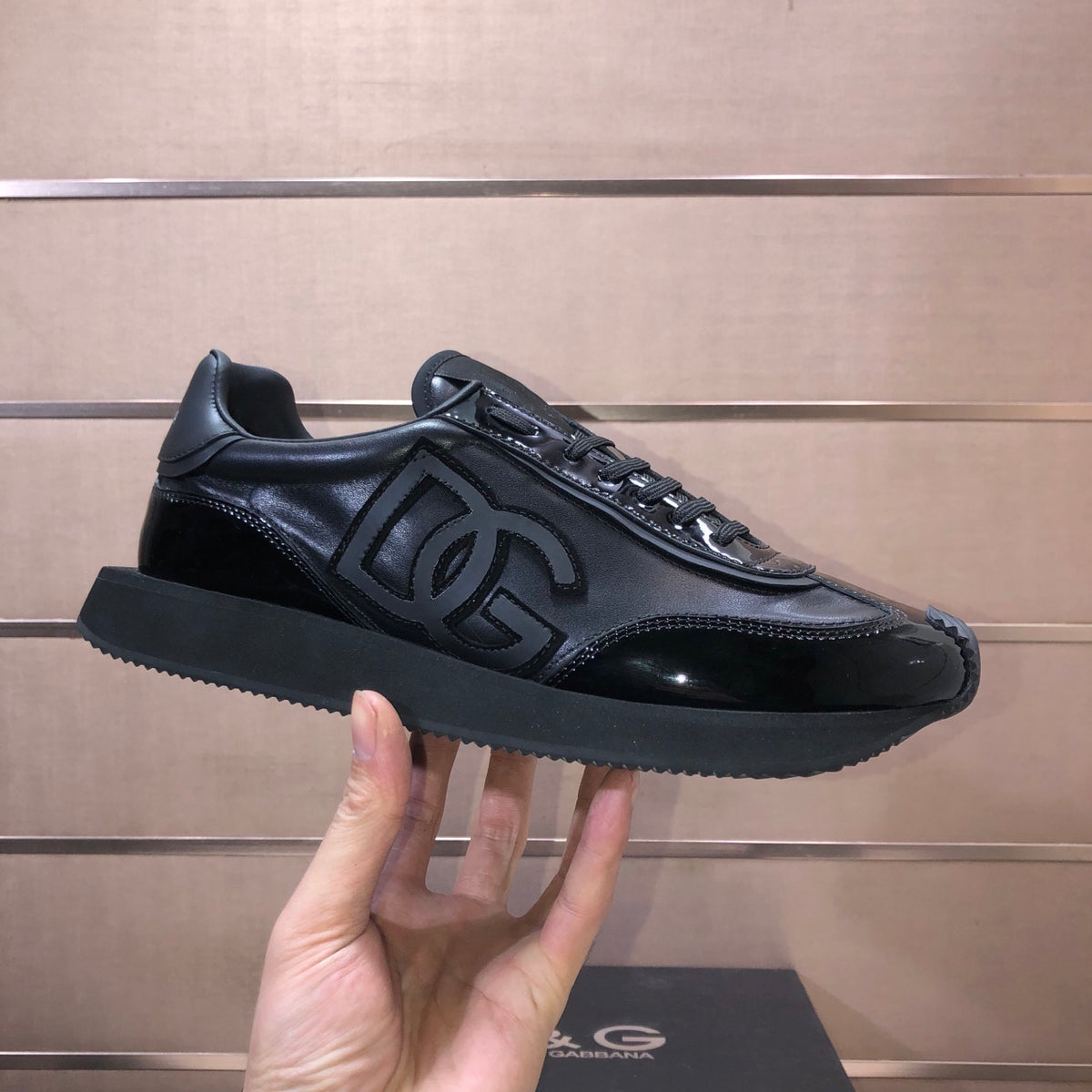 Dolce & Gabbana DG Low-Top Sneakers in Calfskin