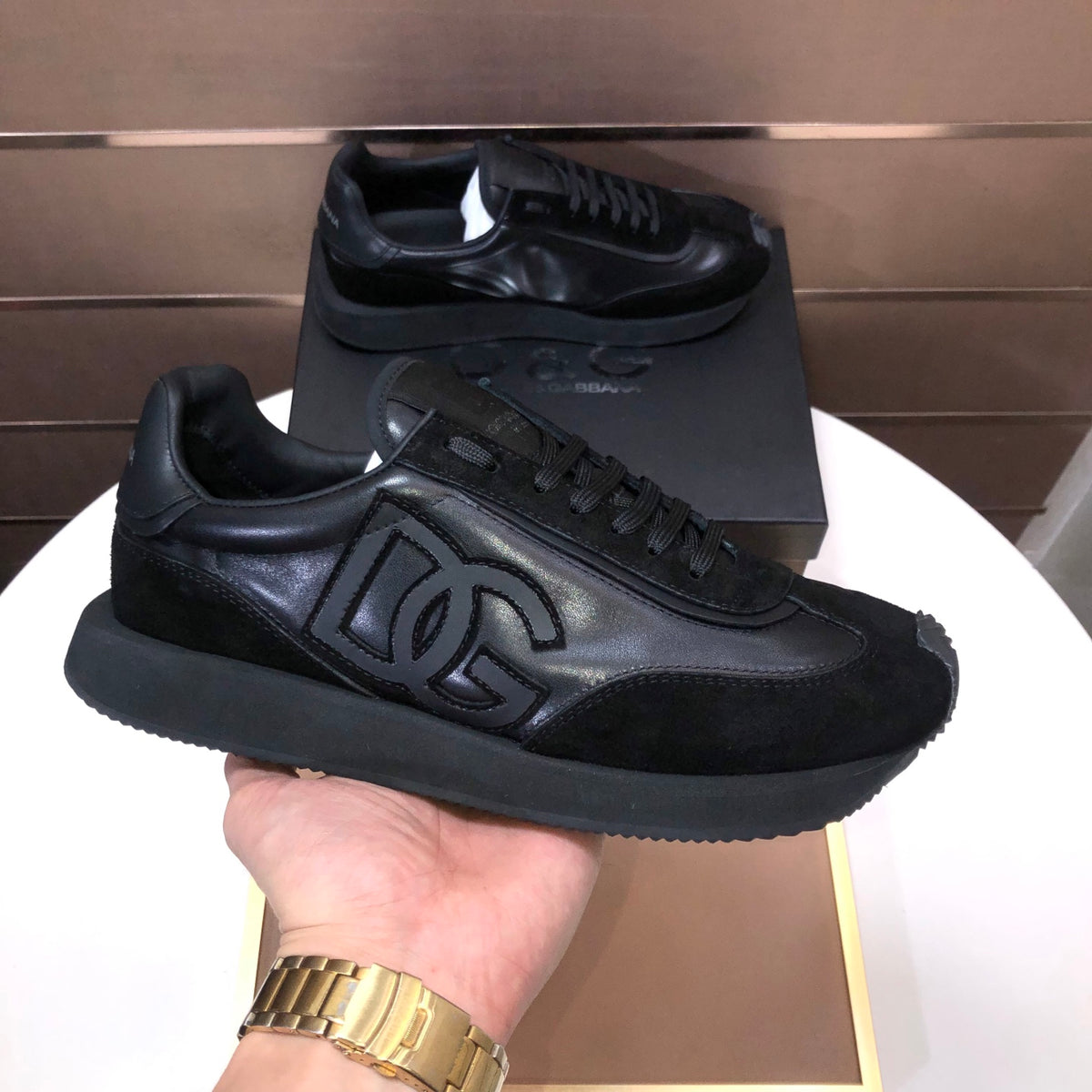 Dolce & Gabbana DG Low-Top Sneakers in Calfskin