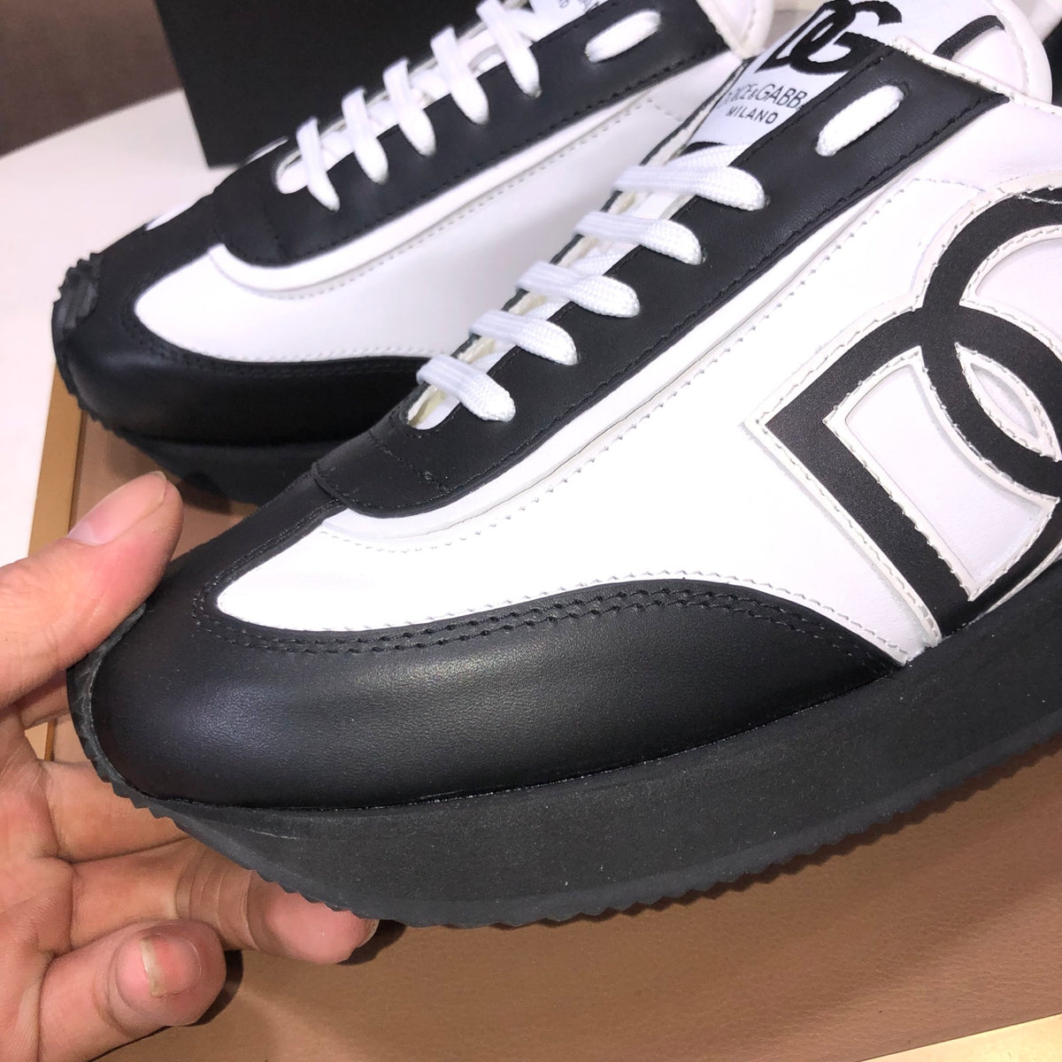 Dolce & Gabbana DG Low-Top Sneakers in Calfskin