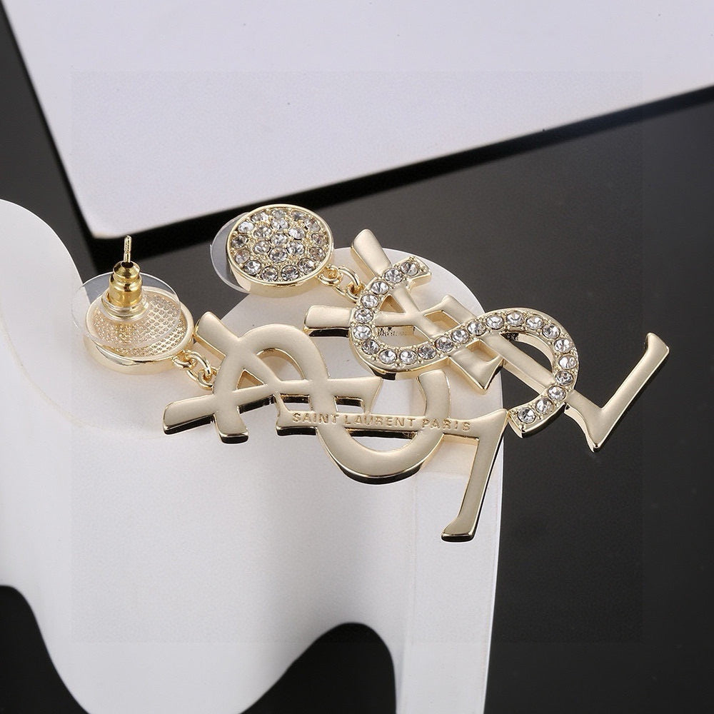 luxury Stud Earrings for women - alternate angle view 5