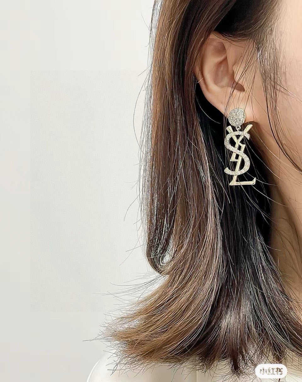 luxury Stud Earrings for women - alternate angle view 6