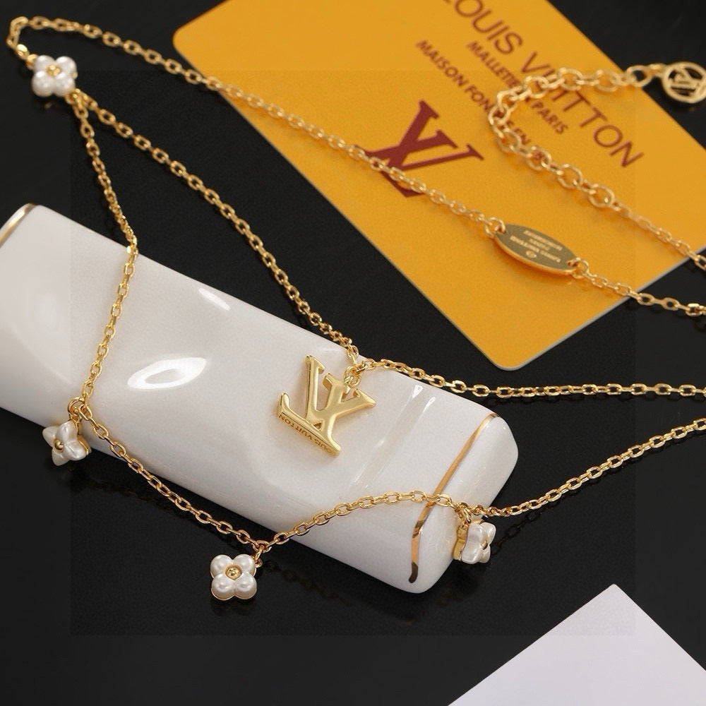letter Necklace for women - alternate angle view 3