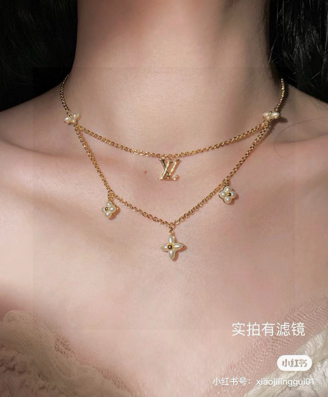 letter Necklace for women - alternate angle view 7