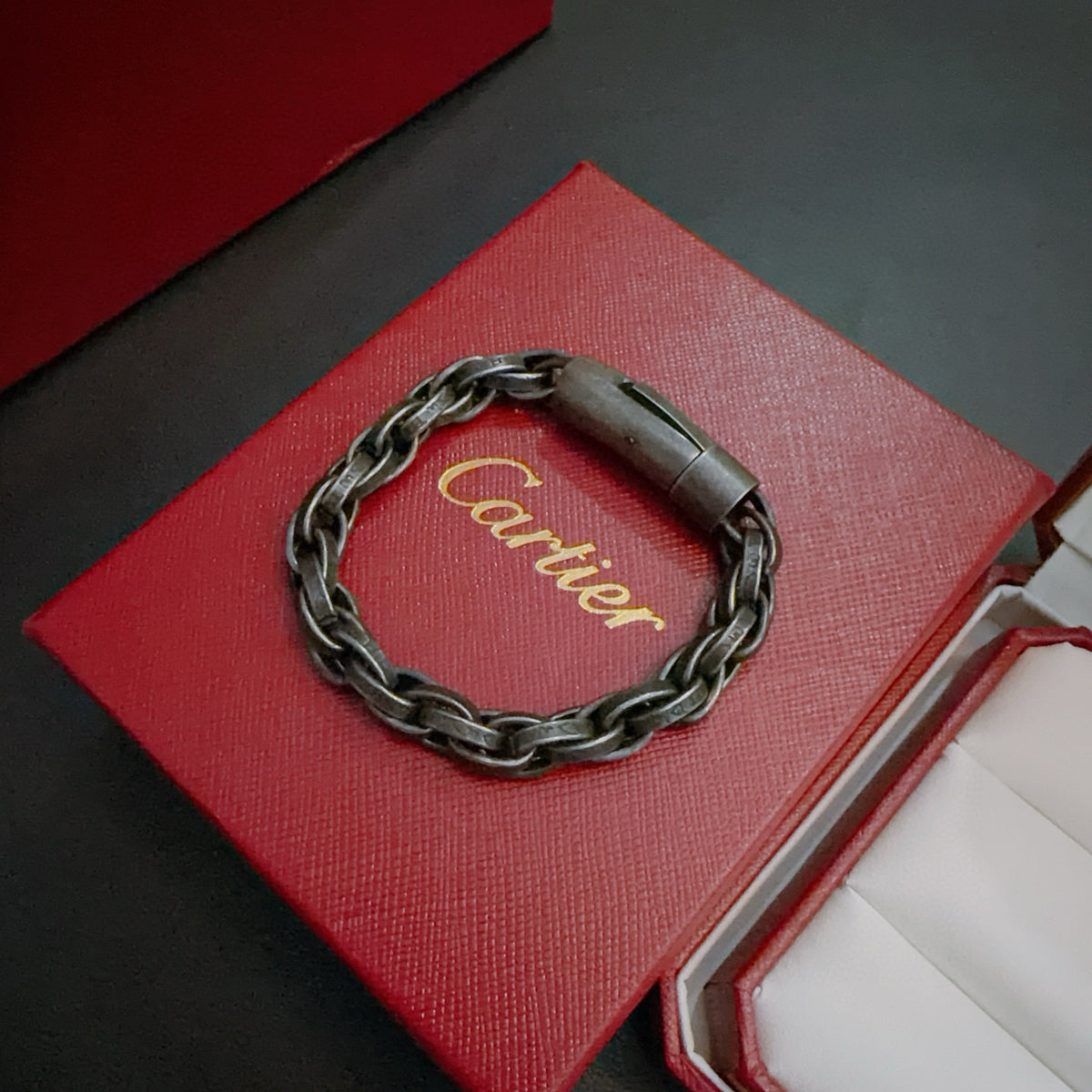 gold minimalist Ring for men - product detail view