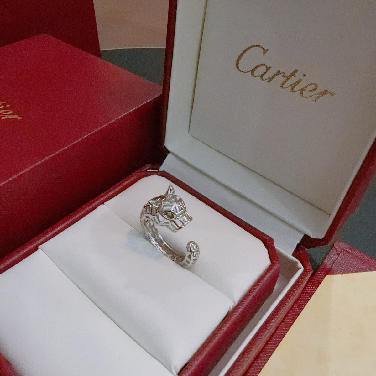 gold minimalist Ring for men - alternate angle view 5