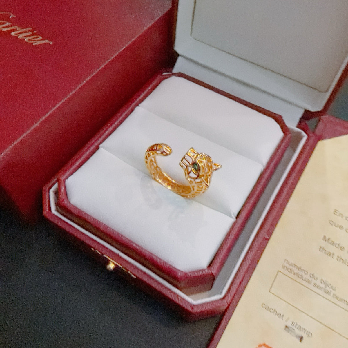 gold minimalist Ring for men - alternate angle view 2