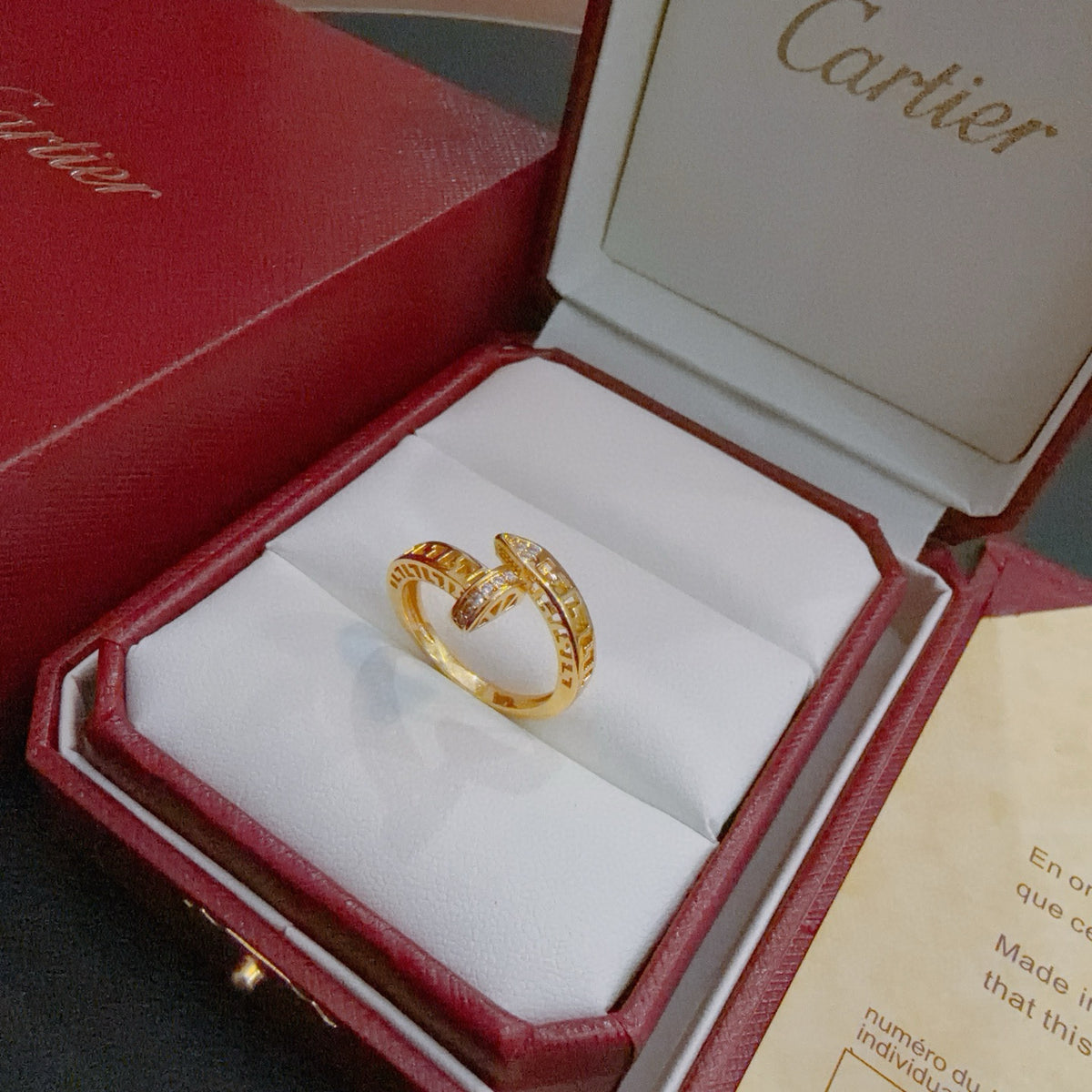 gold minimalist Ring for men - alternate angle view 2