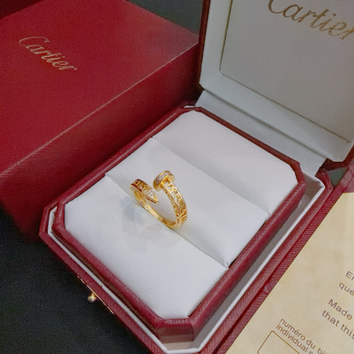 gold minimalist Ring for men - alternate angle view 7