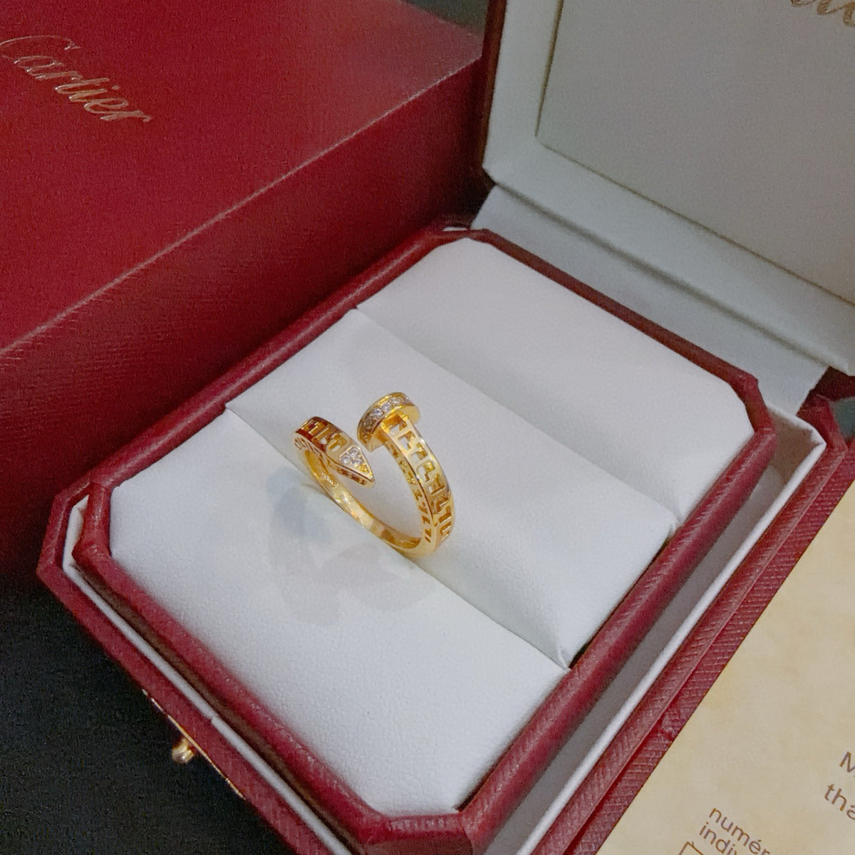 gold minimalist Ring for men - product detail view