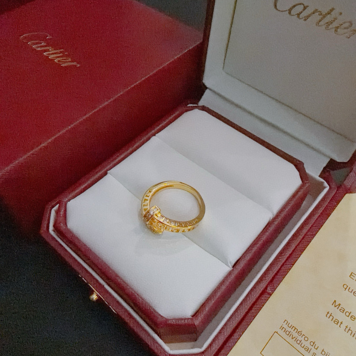 gold minimalist Ring for men - alternate angle view 3
