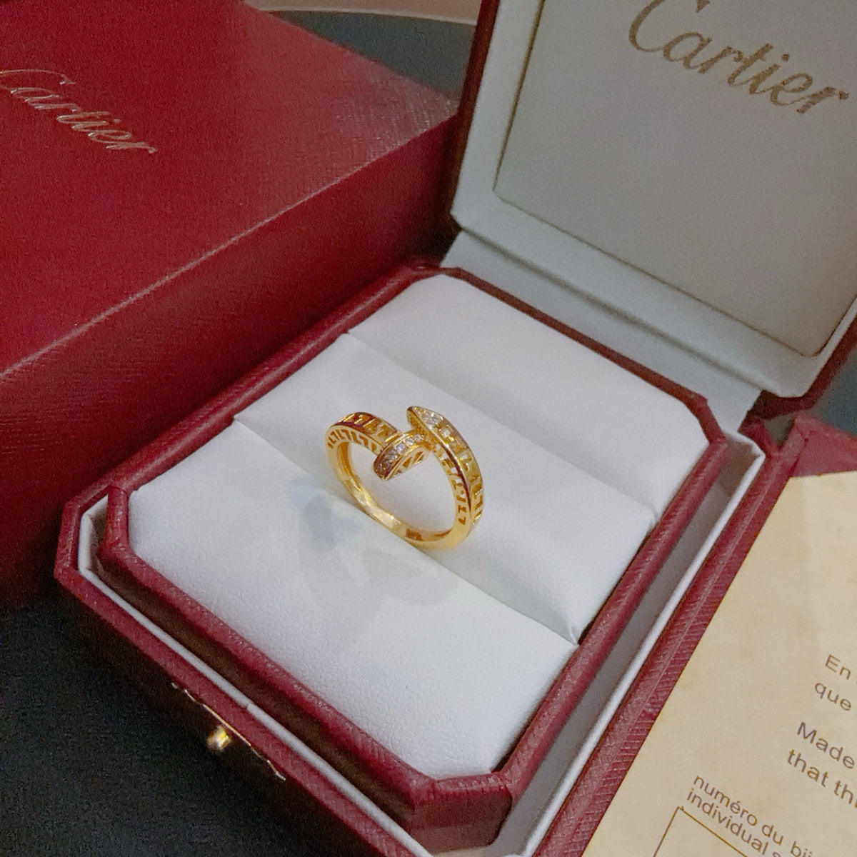 gold minimalist Ring for men - alternate angle view 5