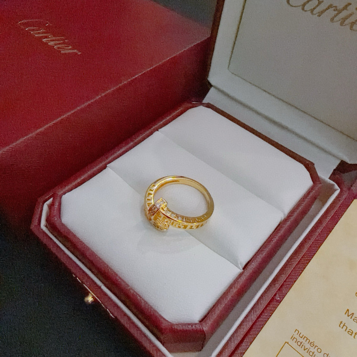 gold minimalist Ring for men - alternate angle view 6