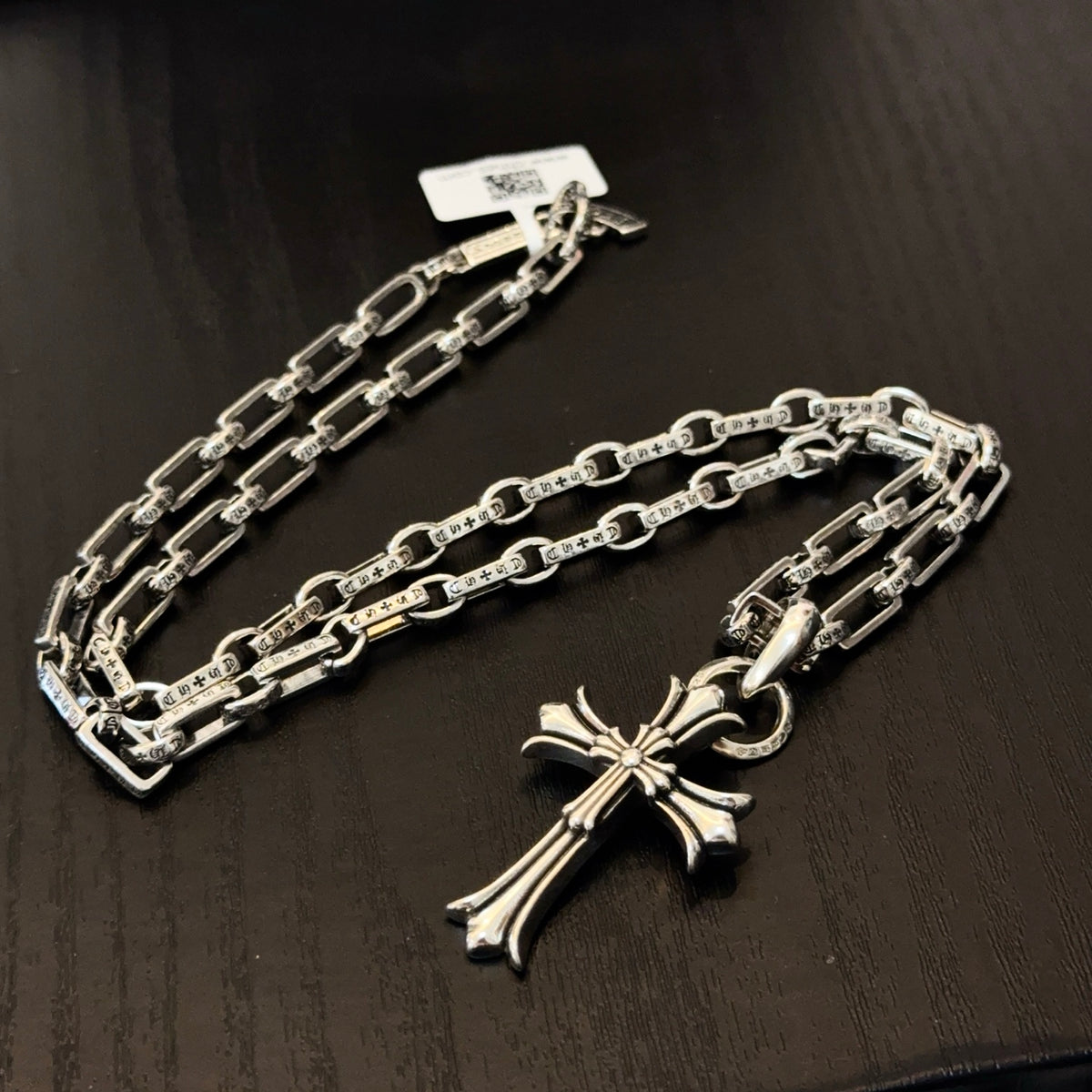 antique cross Pendant for men - alternate angle view 7
