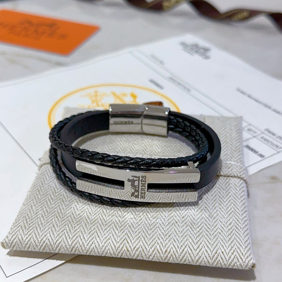 antique leather Bracelet for women - alternate angle view 2