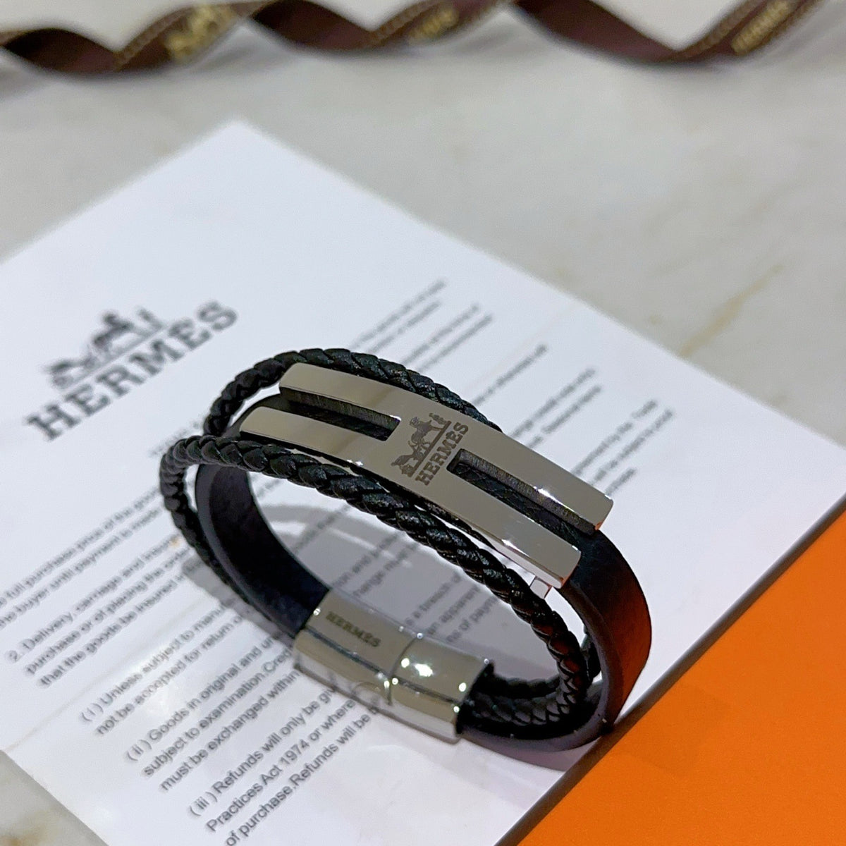 antique leather Bracelet for women - product detail view